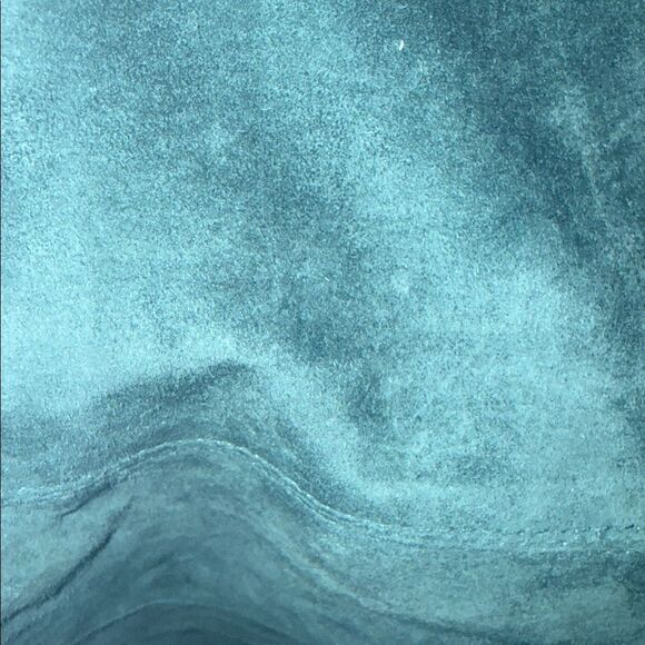 EUC Vintage Evan Davies Teal Suede High-Waisted Pencil Skirt - Picture 9 of 11